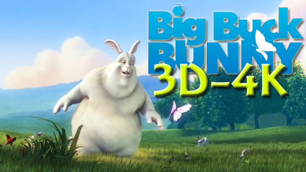 Big Buck Bunny, Sunflower 3D 4K 30fps
