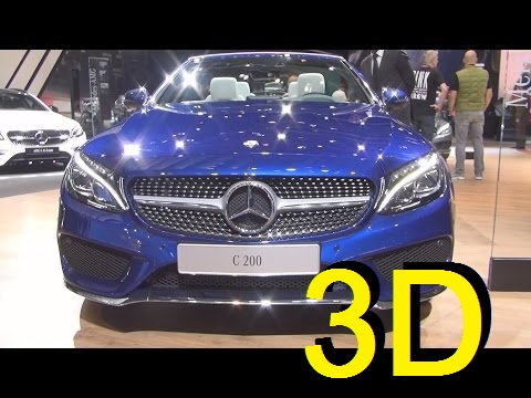 Mercedes-Benz C 200 Cabriolet Sportline (2017) Exterior and Interior in 3D