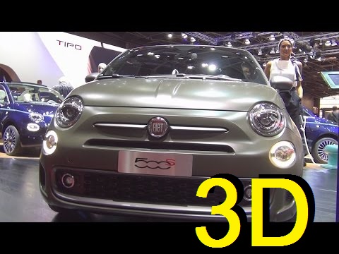 Fiat 500S TwinAir 0.9 105hp Turbo Start&Stop (2017) Exterior and Interior in 3D