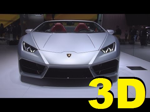 @Lamborghini Huracán RWD Spyder (2017) Exterior and Interior in 3D
