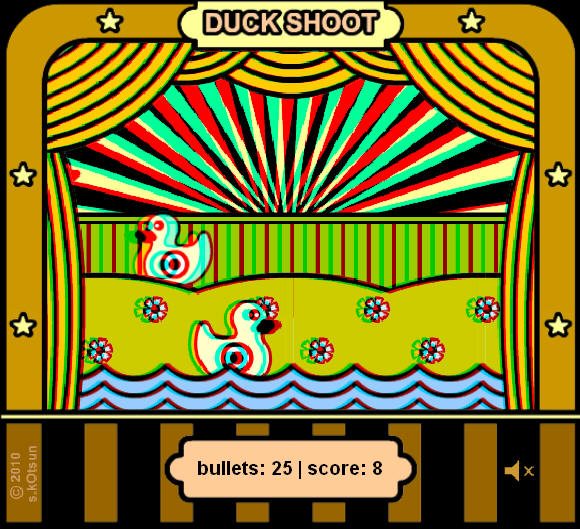 Duck Shoot 3D ANAGLYPH online game